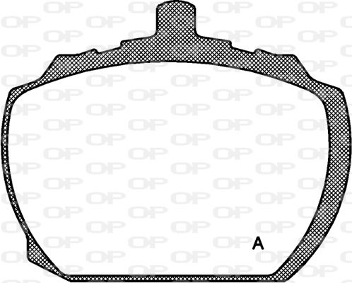 OPEN PARTS Комплект тормозных колодок, дисковый тормоз BPA0058.10